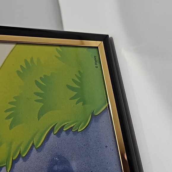 Disney Minnie Mouse Rollerblading Between Palm Trees 8x10 Black Gold Framed Art - Picture 4 of 5